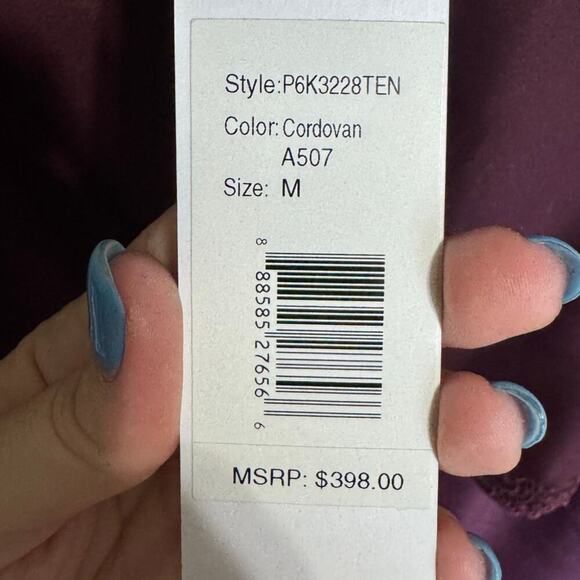 Parker NWT Cordovan Overlay Lace Dress Sleeveless Mini Burgundy Size Medium - Picture 9 of 12